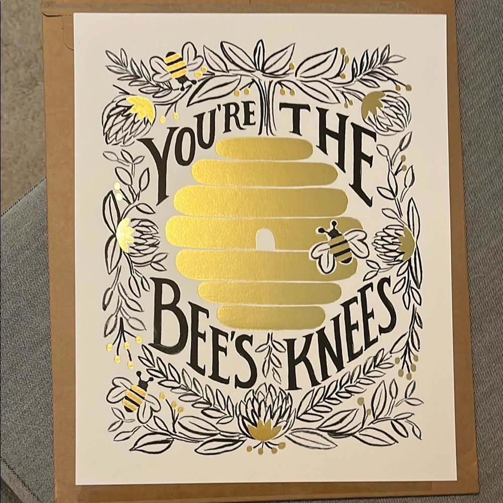 Gold and Black Bee-Themed Wall Art